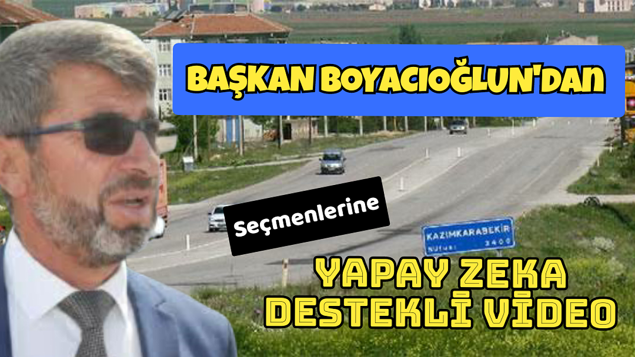 Başkan Boyacıoğlu'ndan Seçmenlerine Yapay Zeka Destekli Video