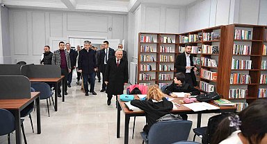 Başkan Büyükkılıç; Kütüphaneler Haftasında Gençlere bir kütüphane daha hediye etti