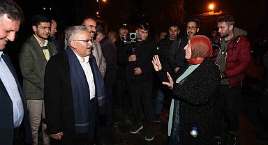 Başkan Büyükkılıç'a İncesu'da meşaleli, coşkulu karşılama