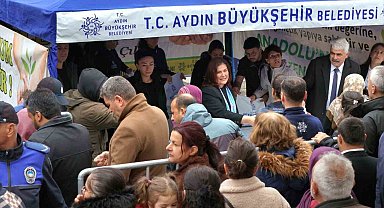 Başkan Çerçioğlu Buharkent'te vatandaşlara binlerce fide dağıttı