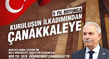 Başkan Demirtaş: "Her yıl 1919 gencimizi Çanakkale'ye ücretsiz göndereceğiz"