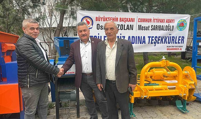 Başkan Zolan'dan Buldanlı çiftçilere tarımsal makine desteği