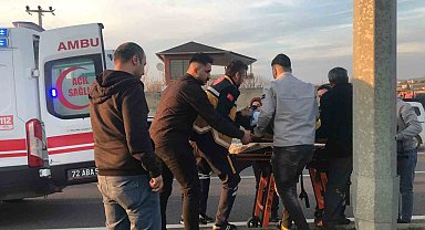 Batman'a otomobilin çarptığı motosiklet sürücüsü yaralandı