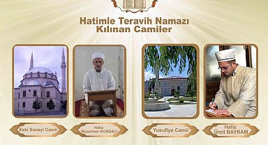Bayburt'ta 4 camide teravih namazı hatimle kılınacak
