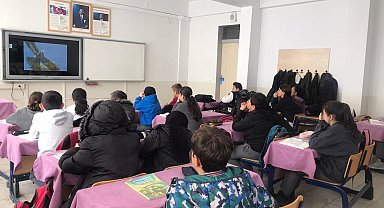 Bayburt'ta ortaokul öğrencilerine 'Tabiatı Koruma ve Biyoçeşitliliğin Önemi' konularında eğitim verildi