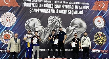 Bilek güreşçisi Hüseyin Ateş dikkatleri üzerine çekmeye başardı