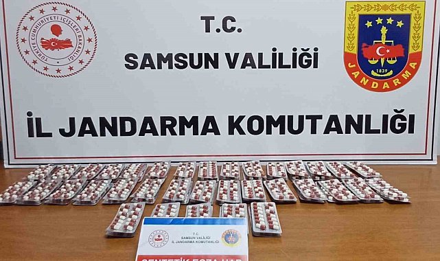 Bin 155 adet sentetik ecza ile yakalanan şahıs gözaltına alındı