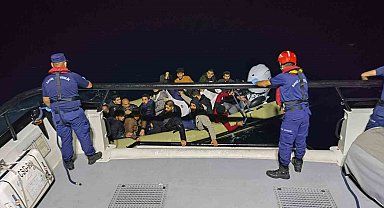 Bodrum'da 34 düzensiz göçmen yakalandı, 18'i kurtarıldı