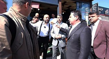 Bodrum'da CHP Muğla Büyükşehir Başkan Adayı Aras ile İYİ Parti Bodrum Belediye Başkan adayı Süer birbirine girdi