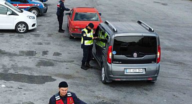 Bolvadin'de dron destekli trafik ve asayiş denetimi