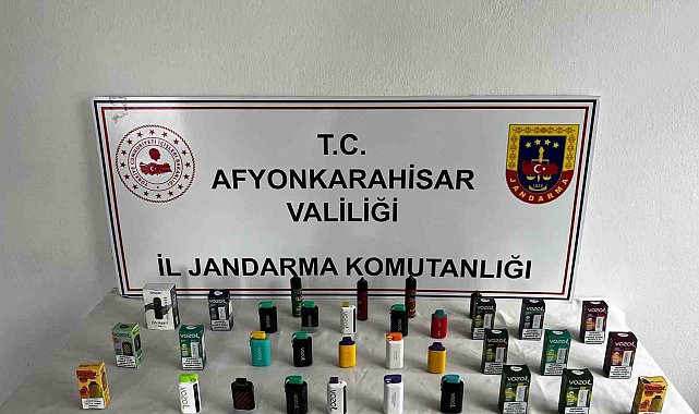 Bolvadin'de elektronik sigara baskını