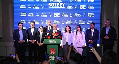 Bozbey: "Açılan yüzde 28 sandıkta 15 puan öndeyiz"