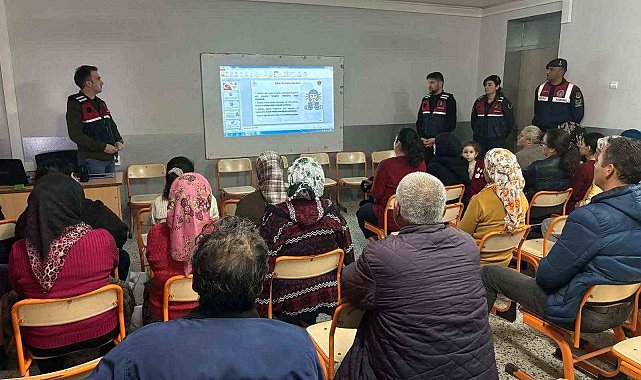 Bozdoğan'da Jandarmadan 47 vatandaşa bilgilendirme