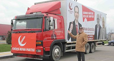 Bu da '10 teker' seçim kamyonu