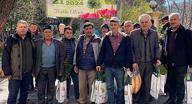 Buldan'ın yeşiline bin fidanla destek