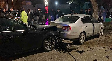 Burdur'da iki otomobil çarpıştı: 1 yaralı