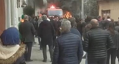 Bursa'da hurdacıda korkutan yangın