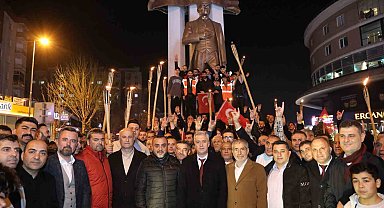 Büyükçekmece'de vatandaşlar, Çanakkale Şehitleri için yürüdü