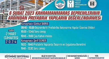 Büyükşehir'den 'Prefabrik Yapıların Değerlendirmesi' semineri