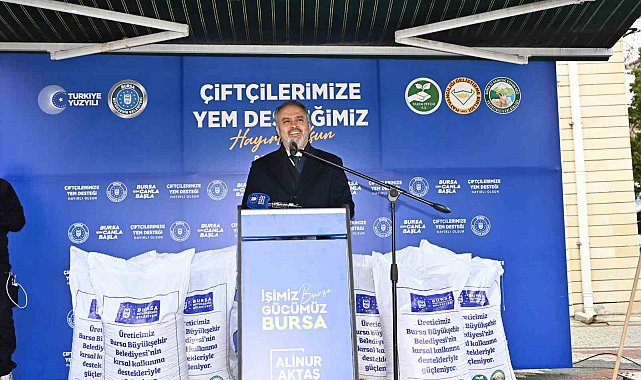 Büyükşehir'den besiciye yem desteği
