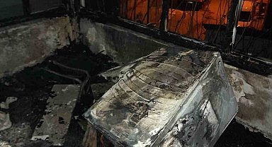 Çamaşır kurutma makinesinden yangın çıktı