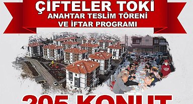 Çifteler'de 205 adet TOKİ konutunun anahtarı teslim edilecek