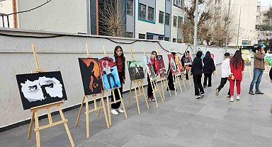 Cizre'de "Çanakkale Zaferi" konulu resim sergisi açıldı