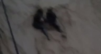 Cizre'de sele kapılan 2 vatandaş son anda kurtuldu