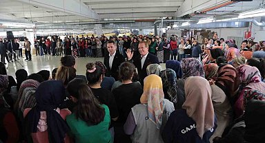 Cumhur İttifakı adayları Pekdemir ve Başer'den fabrika ziyaretleri
