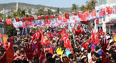 Cumhur İttifakı'nın Büyük Bodrum Mitingi coşkuyla tamamlandı