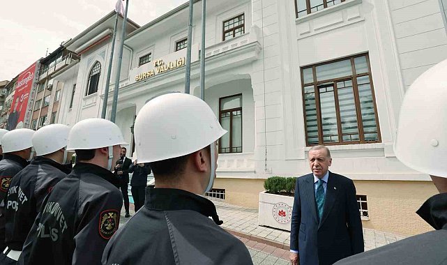 Cumhurbaşkanı Erdoğan'a Bursa'da sevgi seli