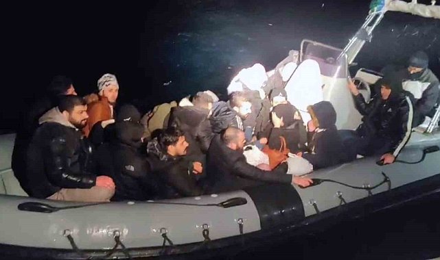 Datça'da 20 düzensiz göçmen yakalandı
