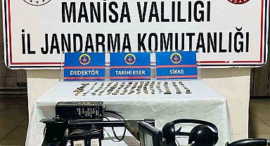 Dedektörle sit alanında define ararken suçüstü yakalandı