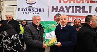 Denizli Büyükşehirden 3 yılda 210 tonluk silajlık tohum desteği