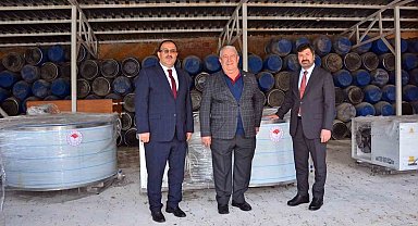Denizli'nin 12 mahallesine süt soğutma tankı dağıtıldı