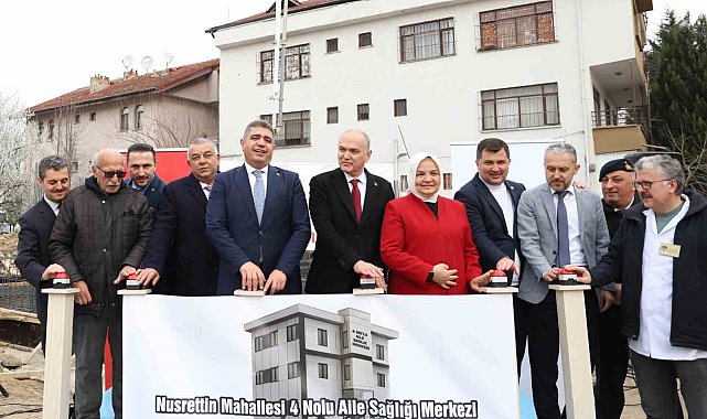 Depremde hasar alan aile sağlığı merkezinin temeli atıldı