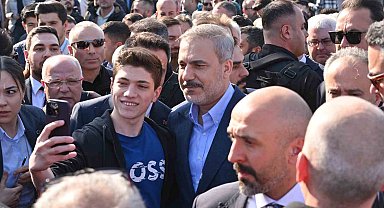 Dışişleri Bakanı Hakan Fidan'a Bursa'da yoğun ilgi