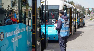 Diyarbakır'da zabıtadan toplu taşıma araçlarına abonman kart denetimi