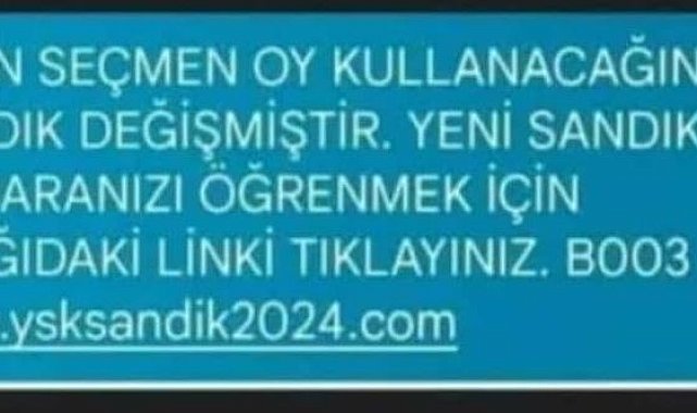Dolandırıcıların 'seçim' tuzağı