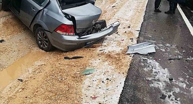 Dolu yağışı kazaya neden oldu: 1 ölü, 3 yaralı