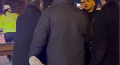 E-5 Karayolu'nda "makas" kazası sonrası kavga kamerada: Rahat tavırlı sürücüyü linçten polis kurtardı