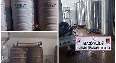 Elazığ'da 15 ton kaçak alkol ele geçirildi