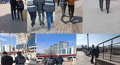 Elazığ'da haklarında kesinleşmiş hapis cezası bulunan 19 kişi yakalandı