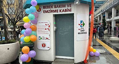 Emzirme ve bebek bakım kabini hizmete açıldı
