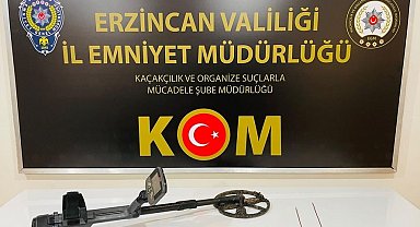 Erzincan'da tarihi eser operasyonu: 3 gözaltı