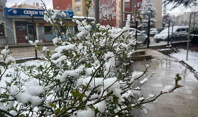 Eskişehir kent merkezinde kar yağışı etkili oldu