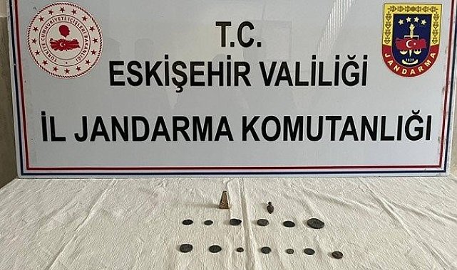 Eskişehir'de tarihi eser satan şüpheli jandarma tarafından yakalandı