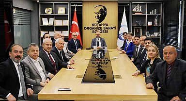 Eyüp Kahveci Kütahya OSB yönetimini ziyaret etti