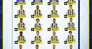 Fenerbahçe'de Trabzonspor maçının kamp kadrosu belli oldu
