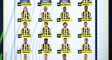 Fenerbahçe'nin Union Saint-Gilloise maçı kamp kadrosu belli oldu